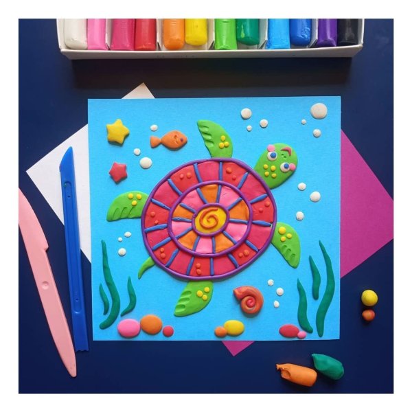 Лепка из пластилина черепаха