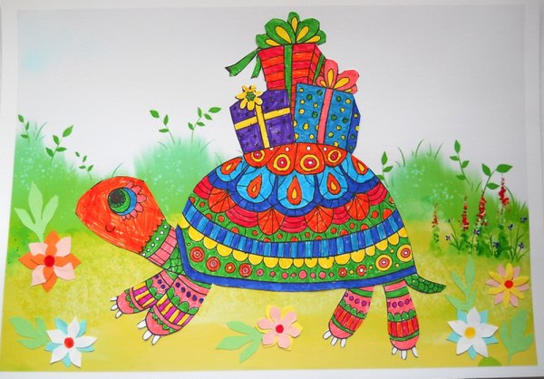 Пластилиновая живопись рыбка