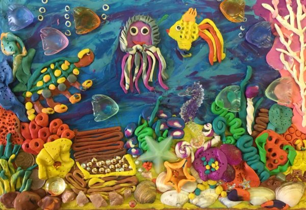 Пластилиновая живопись для детей