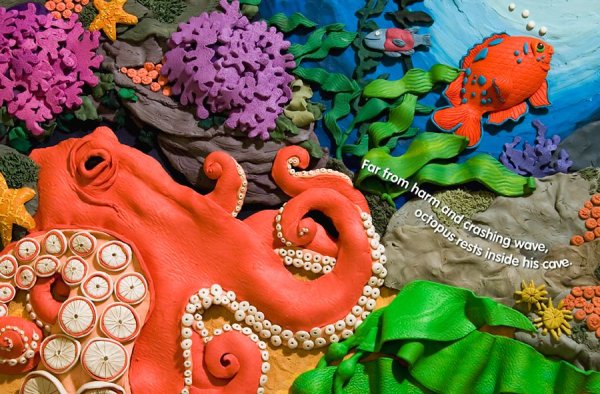 Морские животные из мастики