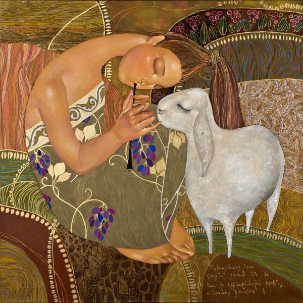 Казахская художница Акжана Абдалиева