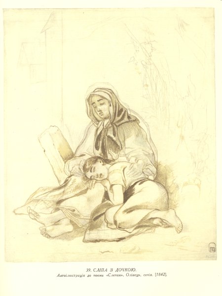 Тарас Григорович Шевченко зарисовки