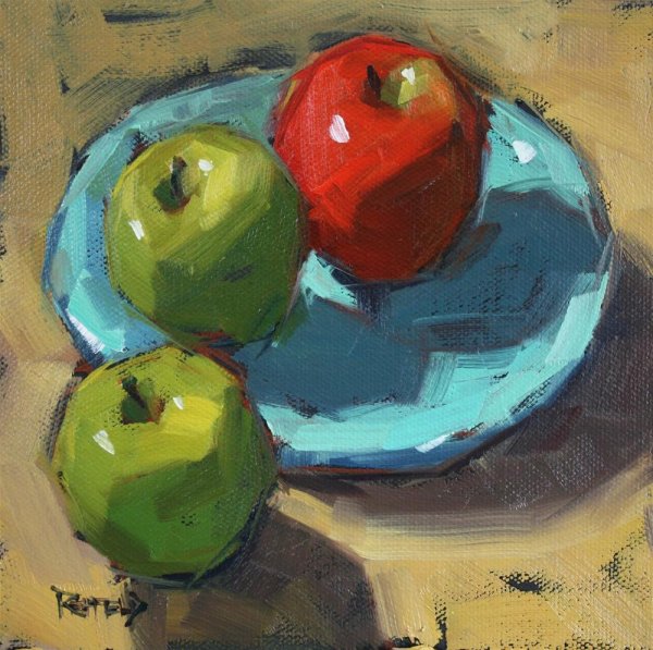 Фрукты гуашью