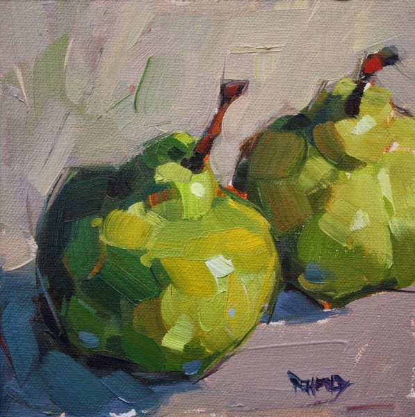 Натюрморт гуашью Академическая живопись фрукты