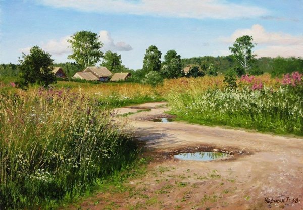 Художник Татьяна черных сельские пейзажи