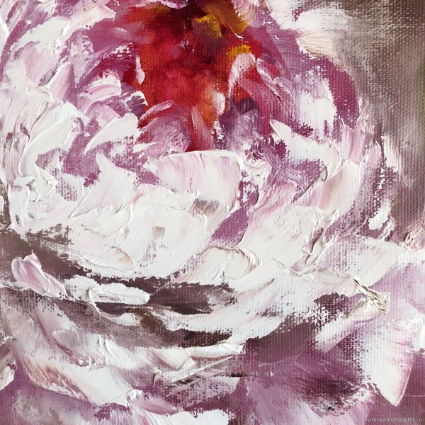 Абстрактная живопись пионы
