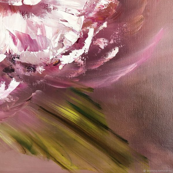 Пионы мазками