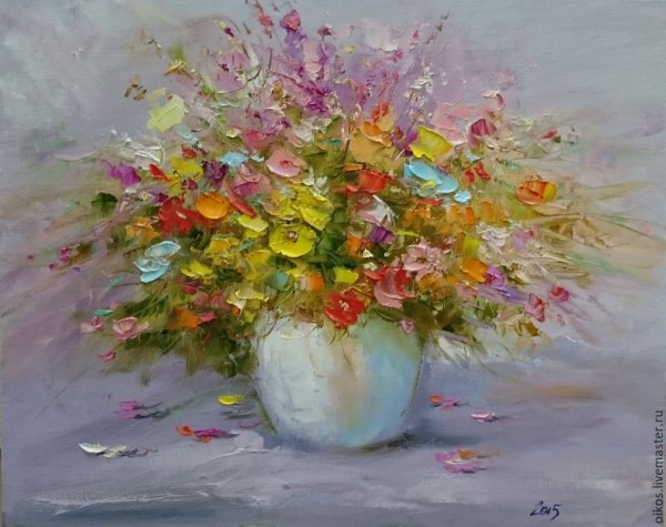 Анфиногенов натюрморт мастихином