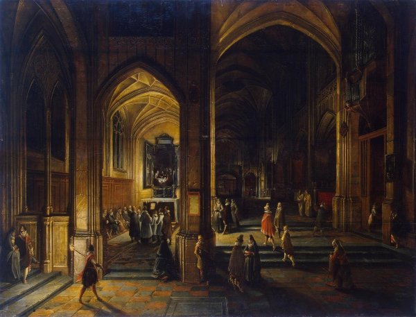 Карл Блехен руины готической церкви