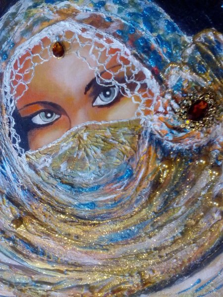 Восточная девушка картина