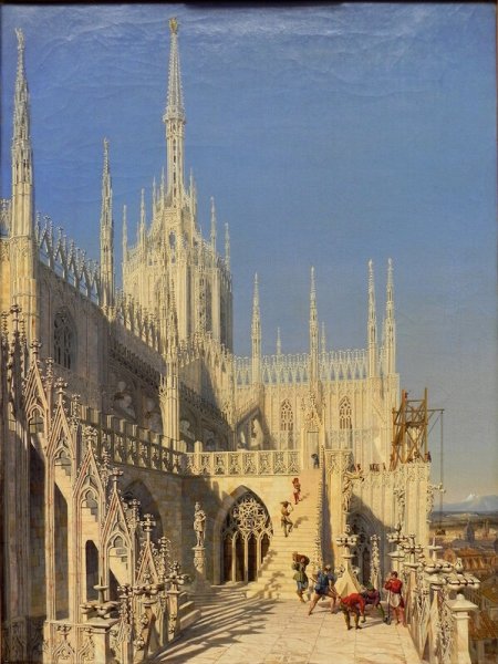 Поль Вредеман де фри интерьер готического собора