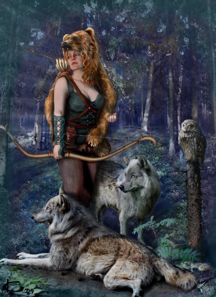 Древнегреческая богиня Селена богиня Луны