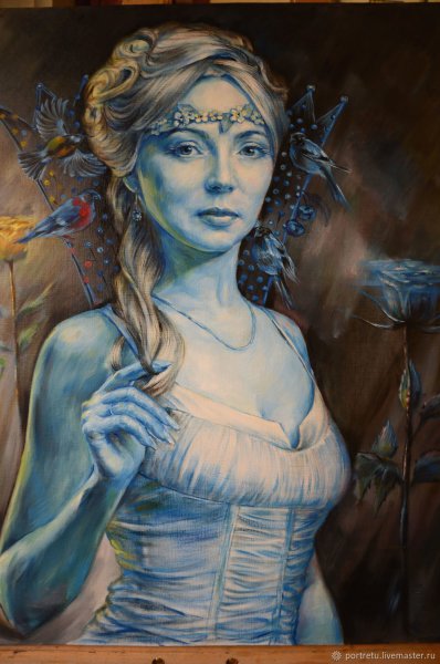 Портрет зимы в образе женщины