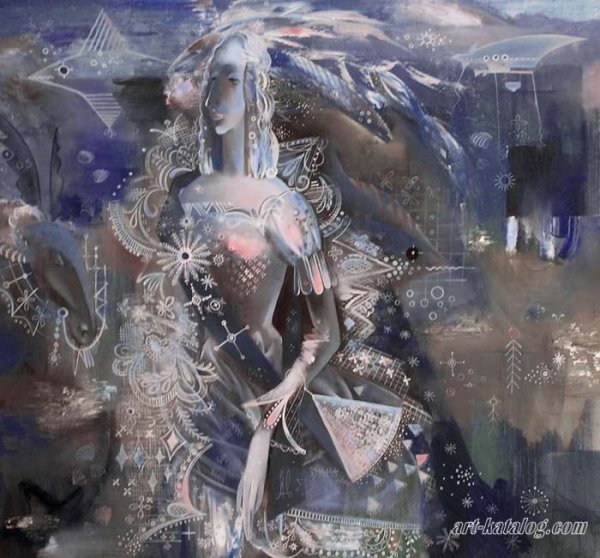 Олицетворение зимы рисунок