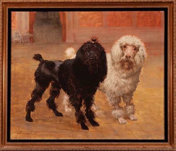 Пудель на картинах известных художников