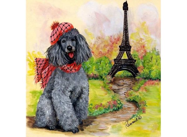 Сьюзан Ренуд картина пудель