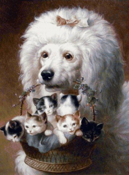 Пудель художника Карла Райхерта