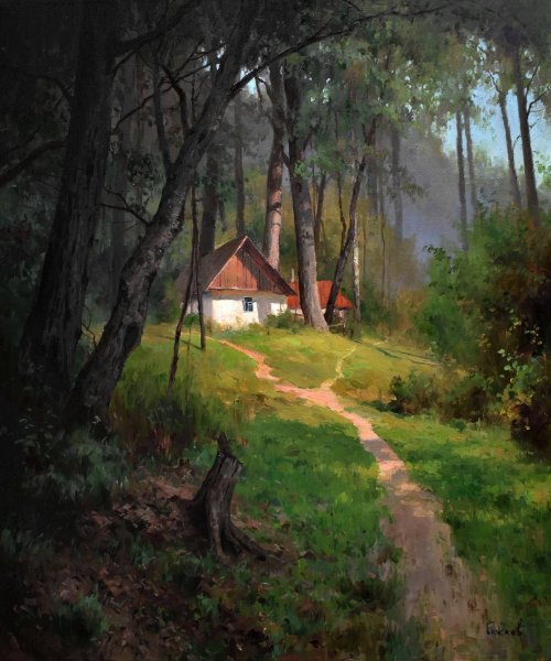 Пейзажи художника Божкова романа