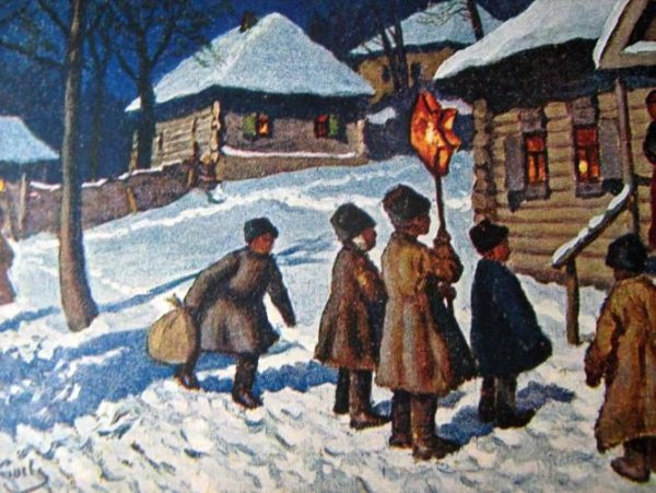 Художник Константин Трутовский. Святочные гуляния.