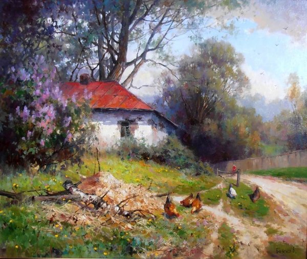 Живопись пейзажи Роман Божков