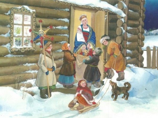 Святки колядки христославы