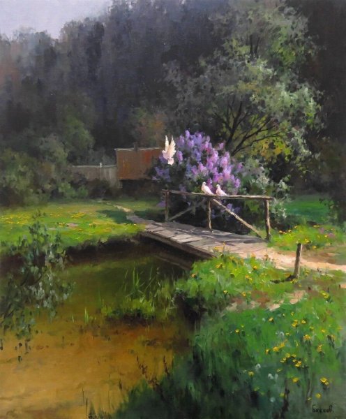 Живопись пейзажи Роман Божков