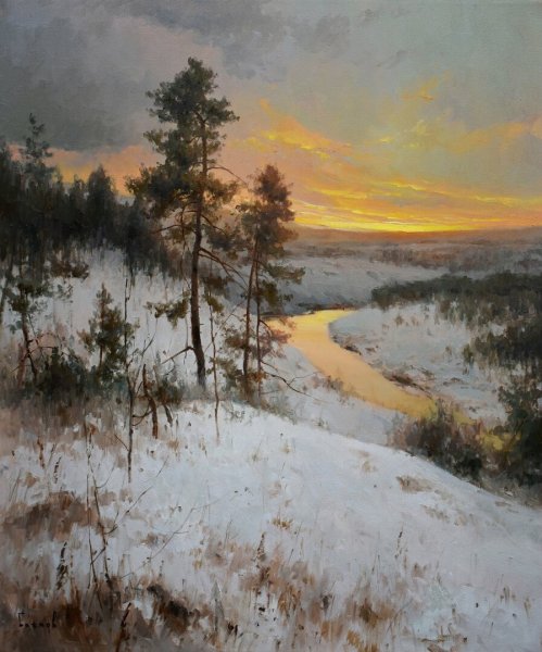 Живопись пейзажи Роман Божков