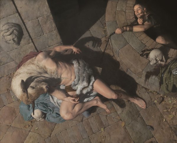 Тесей и Минотавр живопись