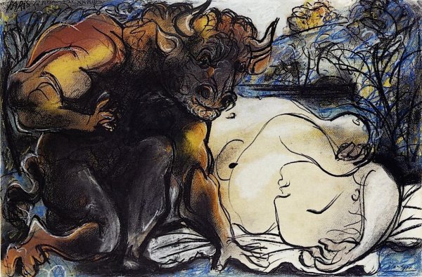 Минотавр картина Пикассо