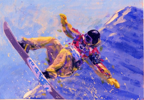 Сноуборд в живописи