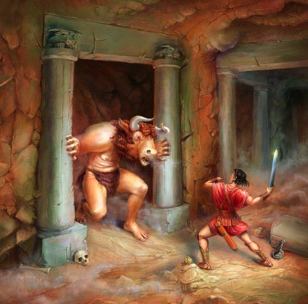 Тесей и Минотавр Лабиринт