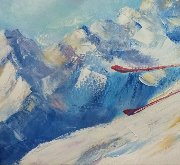 Лыжники в живописи