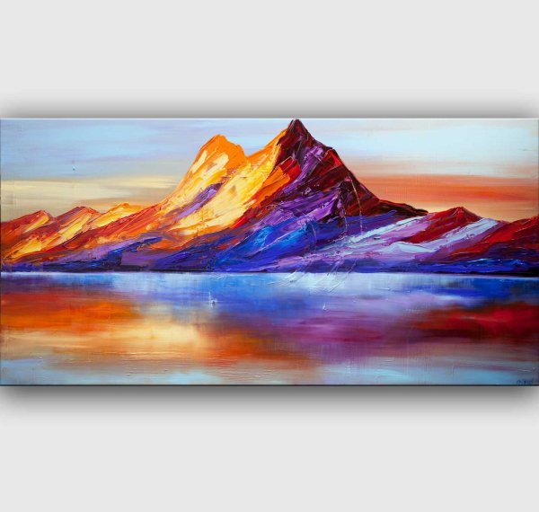 Абстрактная картина горы