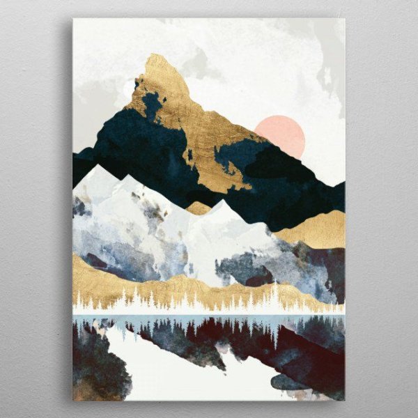 Горы абстракция живопись