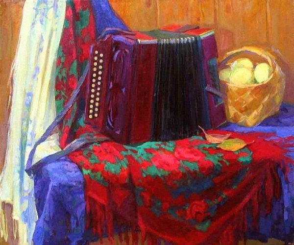 Картины гармонь Андрей Подшивалов художник