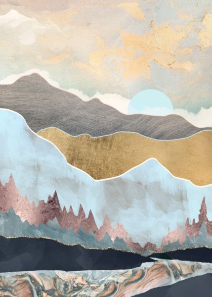 Картина горы абстракция