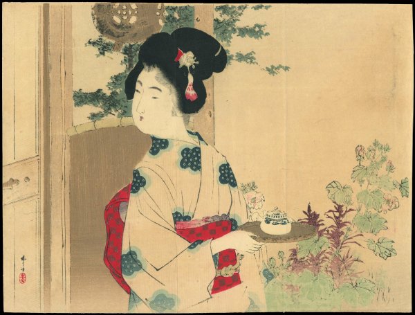 Японские Гравюры чайная церемония