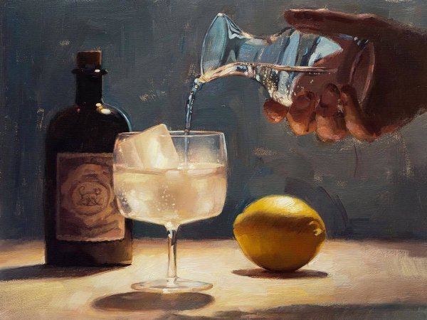 Алкоголь в картинах художников