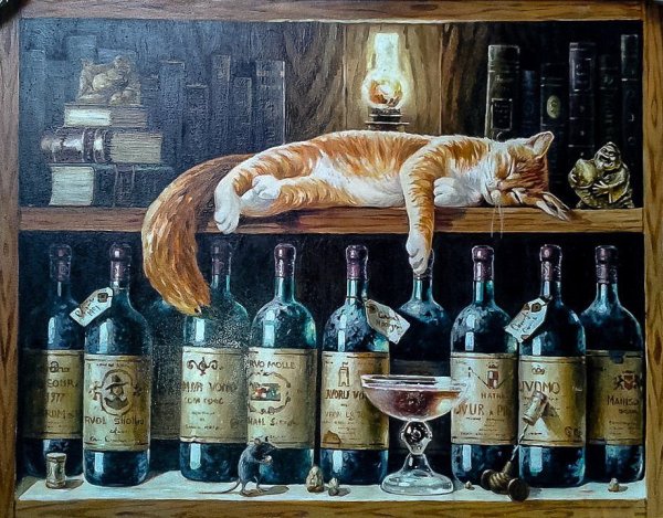 Алкоголь в картинах художников