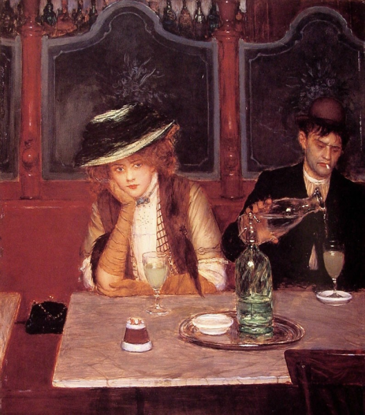 Жан Беро - "пьющие абсент"