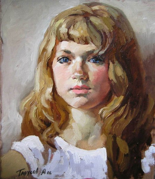 Портрет человека гуашью