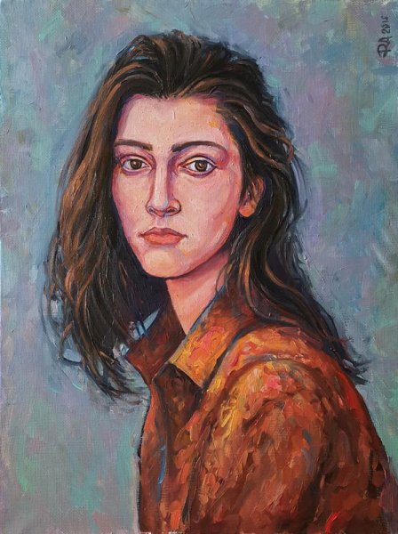 Портрет маслом Академическая живопись пастозно