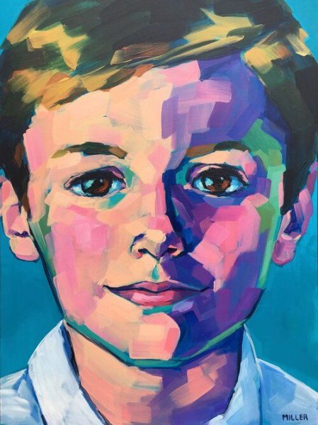 Портрет гуашью Академический