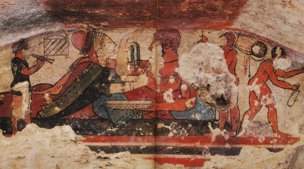 Этруски роспись гробницы леопардов