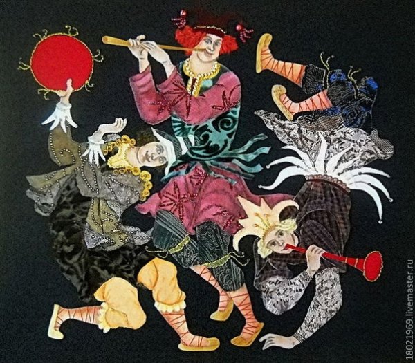 Скоморохи художник Рындин