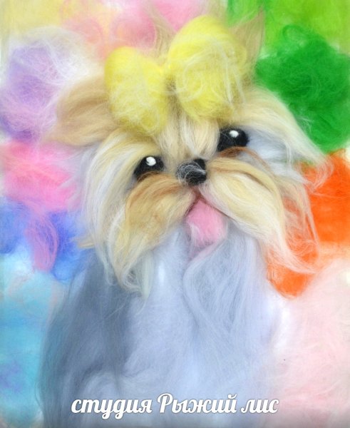 Живопись шерстью собаки