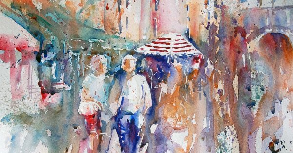 Современная акварель