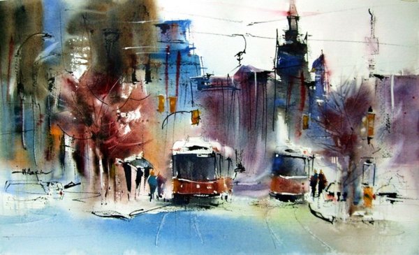 Роман баянов художник-акварелист