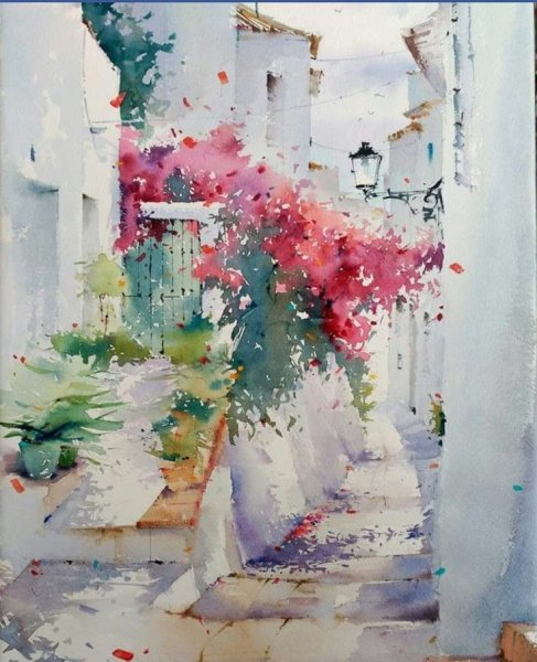 Бланка Альварес акварели