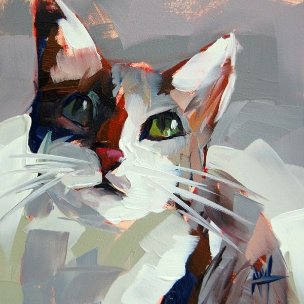 Кошка акрилом